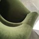 Green velvet toad chair