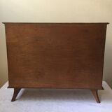 Doll cabinet 3 wooden doors with mirror