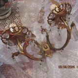Appliques anciennes bronze pampilles