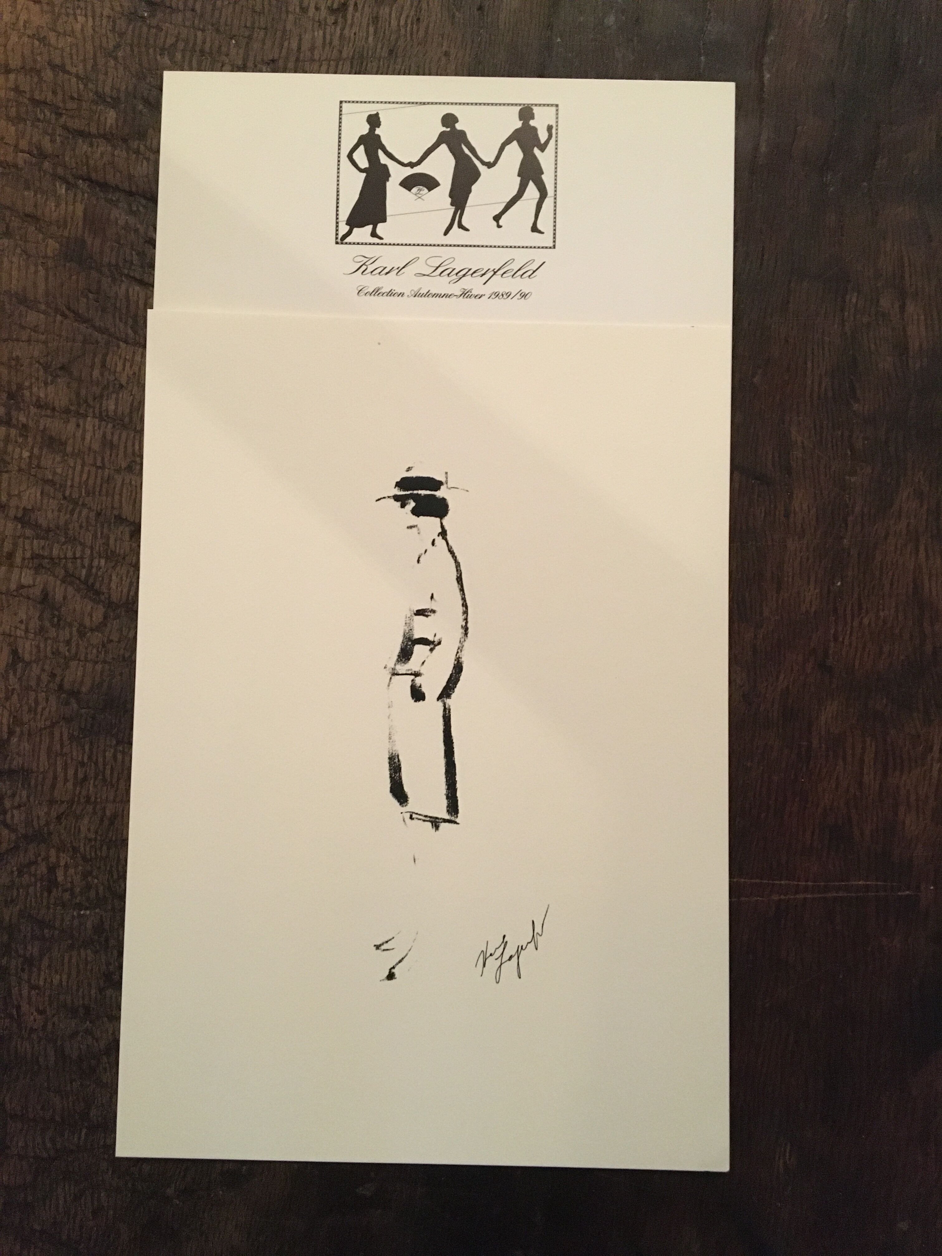 Chanel illustration and press leaflet - press collection