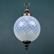 Vintage Blue Murano Sphere Pendant Lamp, Italy, 1970s