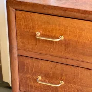 Vintage wooden chest of drawers with tapered legs - 1950s/60s