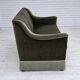 1970s, Danish 3-seater sofa, green furniture velour, beech wood.