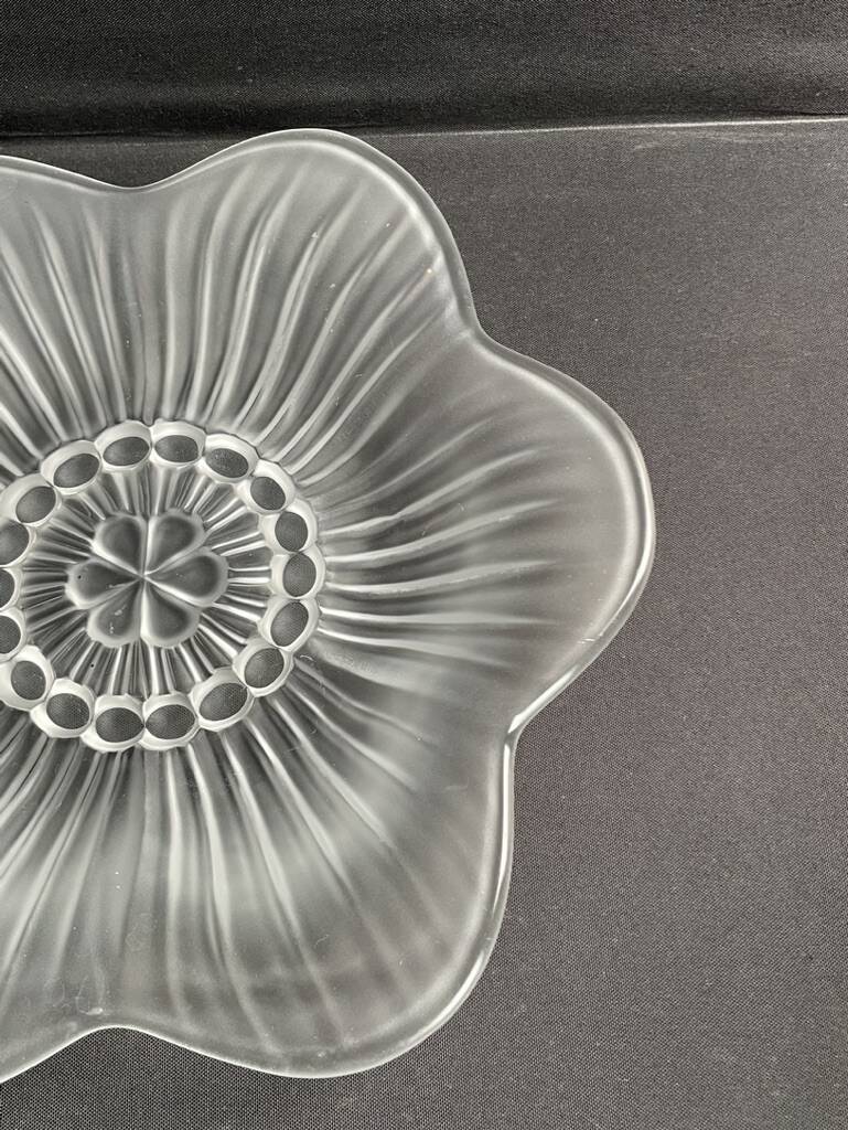 Unsigned molded pressed crystal stand cup