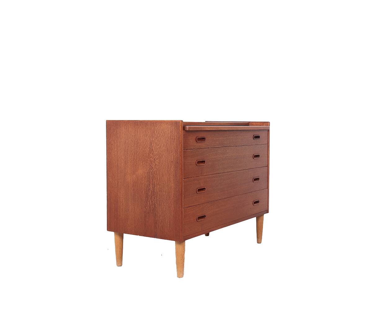 Danish design teak chest of drawers with dressing table, 1960s