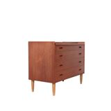 Danish design teak chest of drawers with dressing table, 1960s