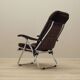 Brown velour armchair, Danish design, 1970s, production: Denmark