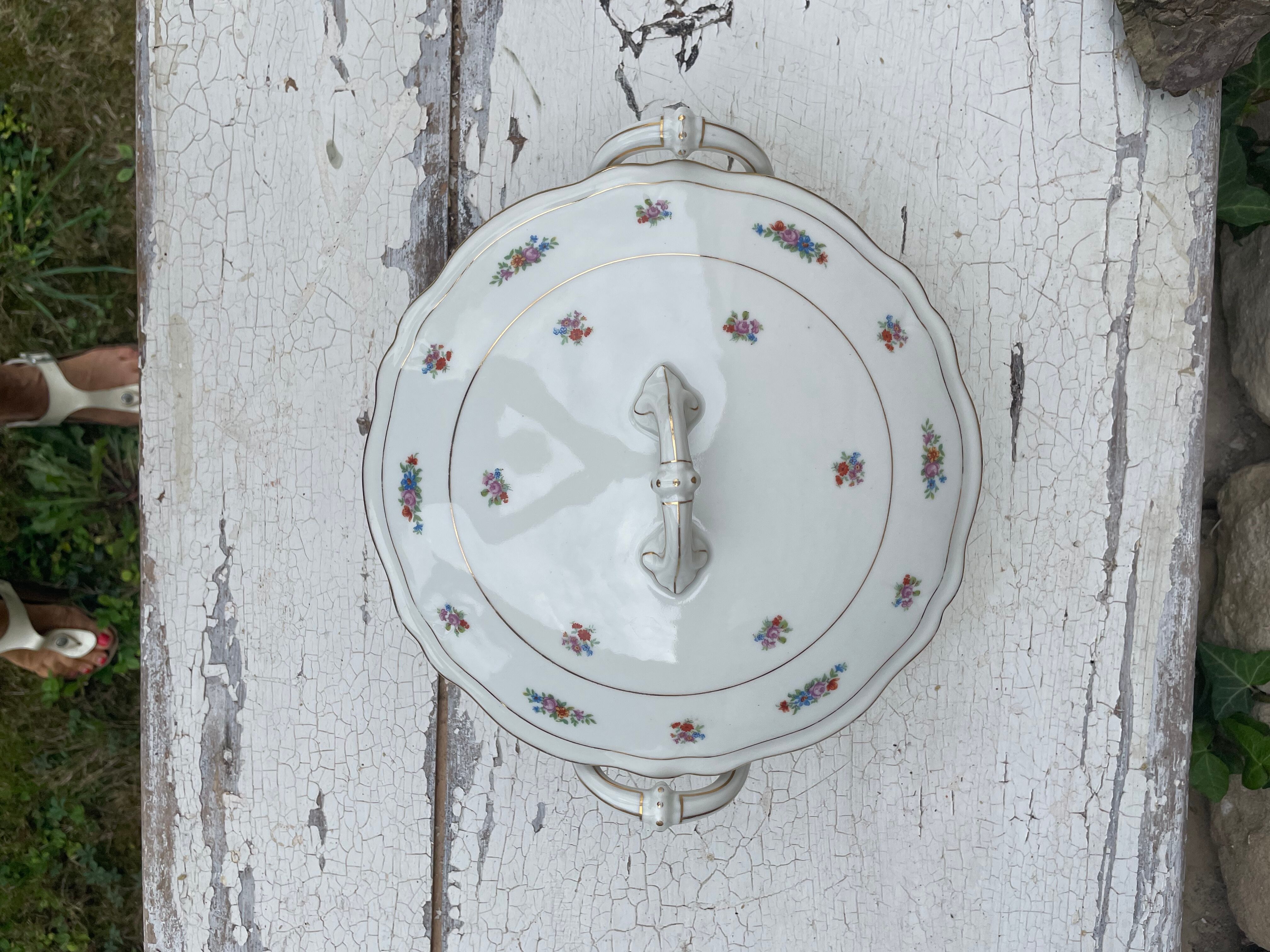 Clay porcelain soup bowl