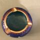 Old ashtray in cloisonné enamel japanese floral decoration