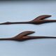 Pair of Midcentury Rare Teak Wall Sculptures of Birds Herons, Denmark, 1960