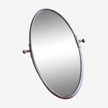 Oval barber mirror