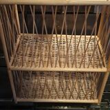 Mini rattan shelf