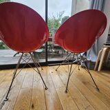 Starck Eros armchairs red