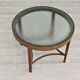 1950s, danish design, coffee table, glass, oak wood, original condition.