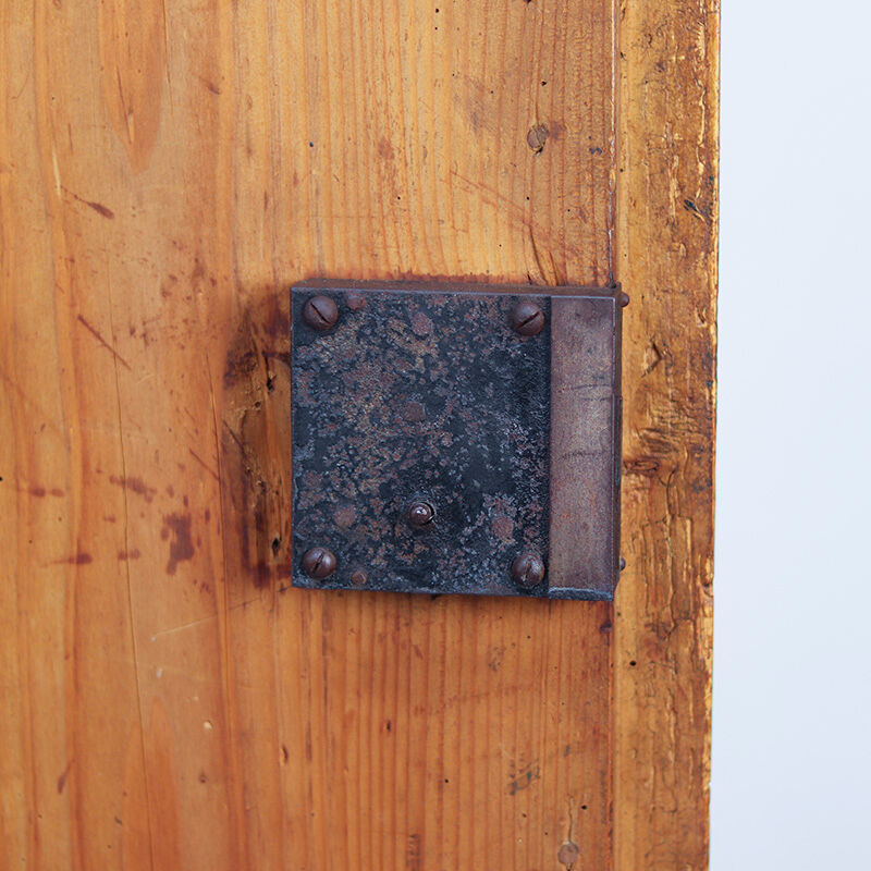 Rustic Farmhouse Folk Art Painted Bridal Wardrobe 1811