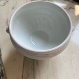 Pots à crème en porcelaine blanche