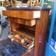 Secretaire a abattant directoire en ronce de noyer du xix ème siecle