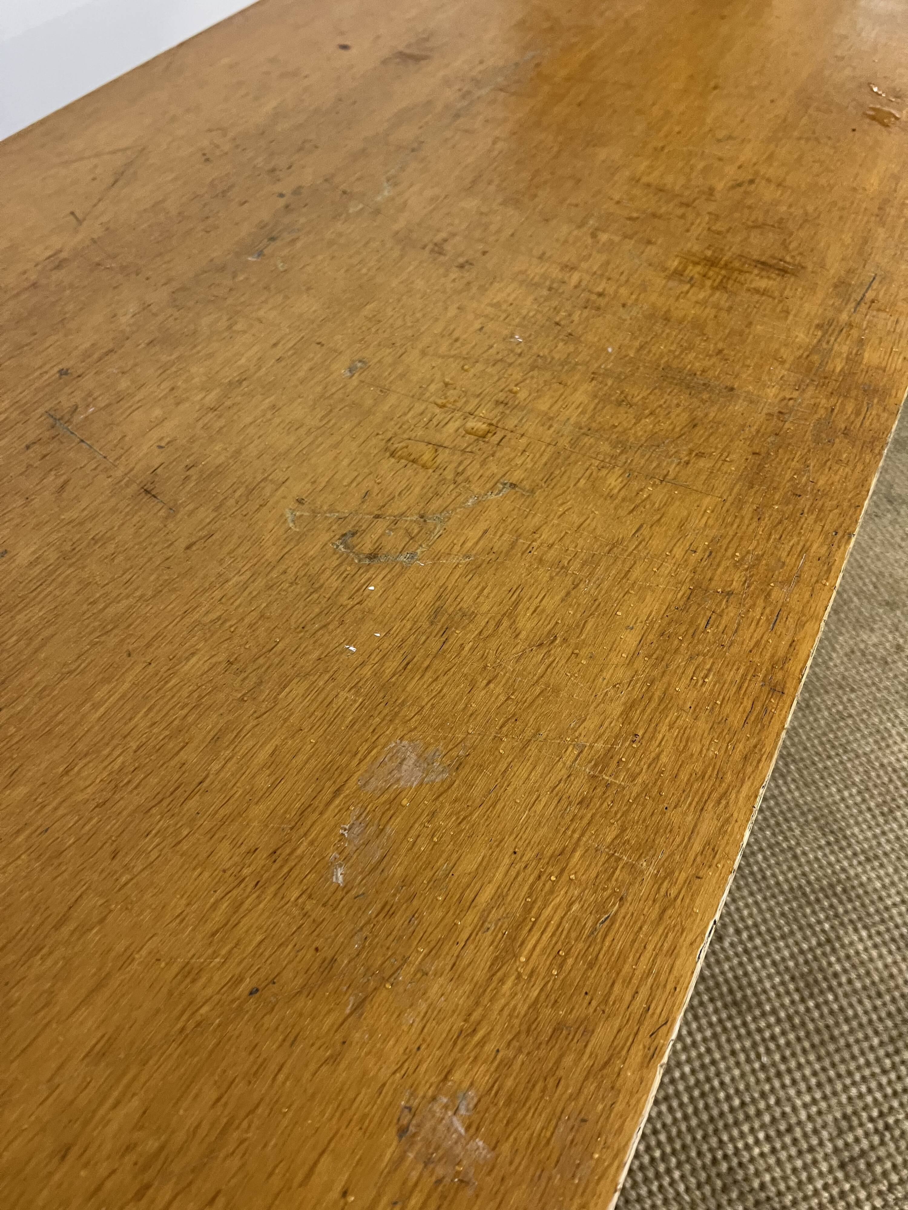 Old wooden desk and armchair