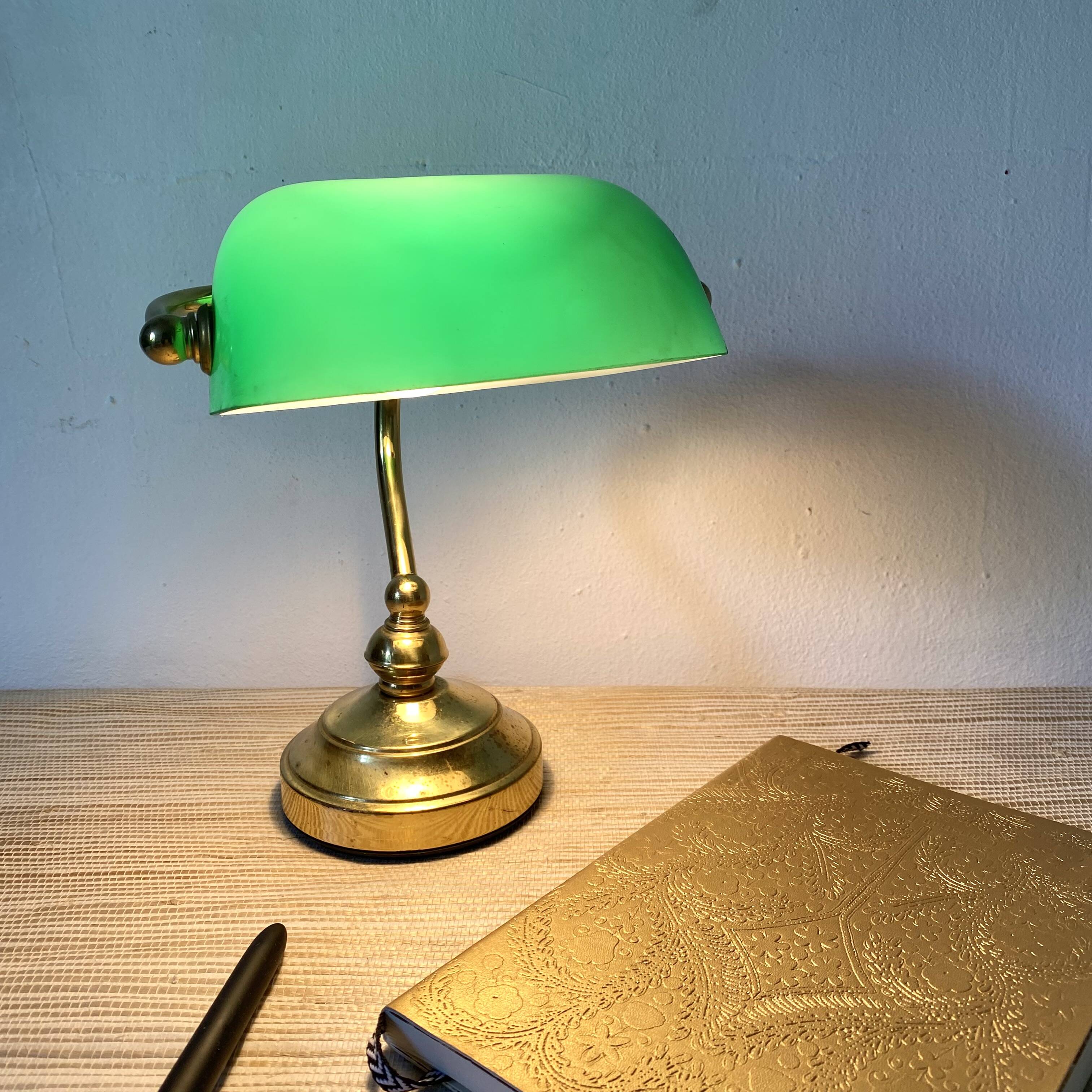 Lampe style notaire, banquier, années 80