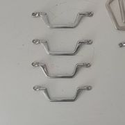 Poignée de meuble vintage chrome années 60