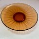 Plat en verre ambre