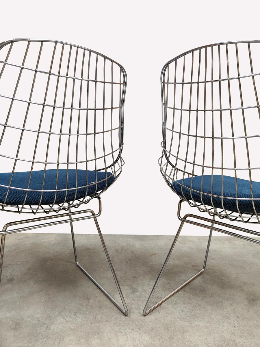 Vintage Dutch design Pastoe SM05 wire chairs Cees Braakman