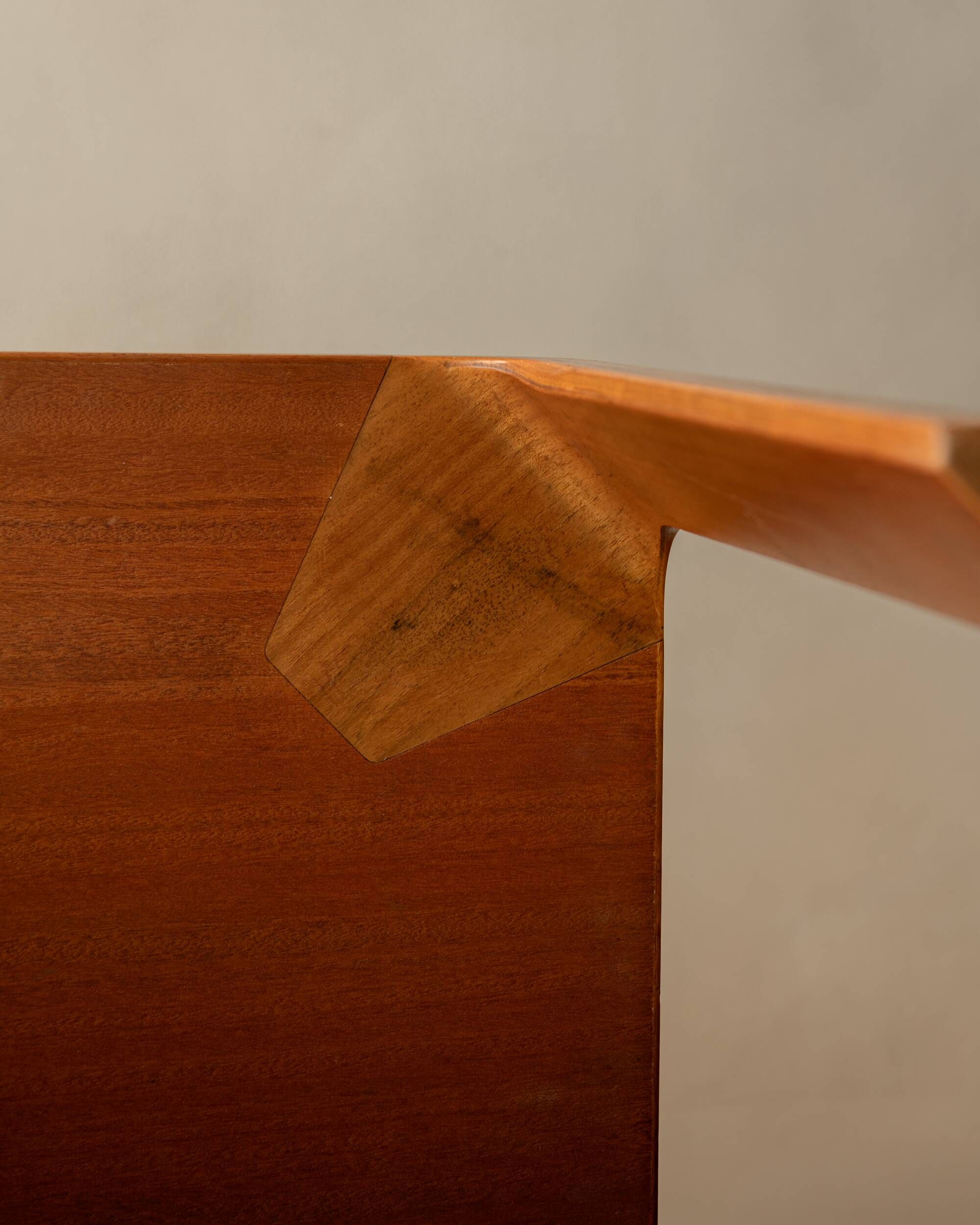 Curved Plywood Coffee Table T-2001 by Saburo Inui for Tendo Mokko, 1960s