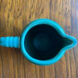 Magnificent blue-green ceramic pitcher 1950