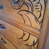 Art Deco dressing table, vintage antique furniture