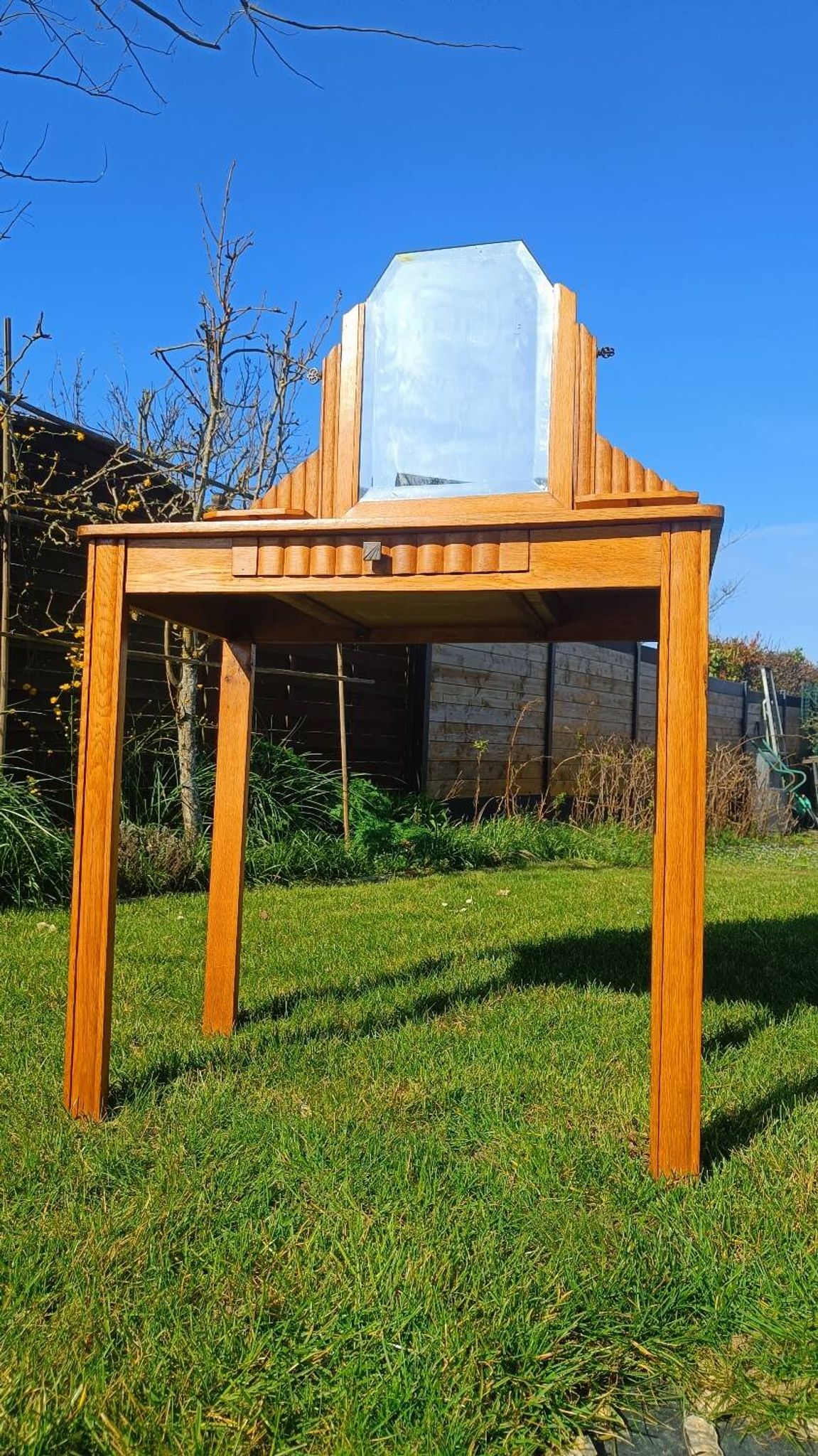 Coiffeuse art déco miroir amovible