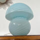 Ancienne Lampe champignon vintage en verre tourbillon Vetri Murano années 60