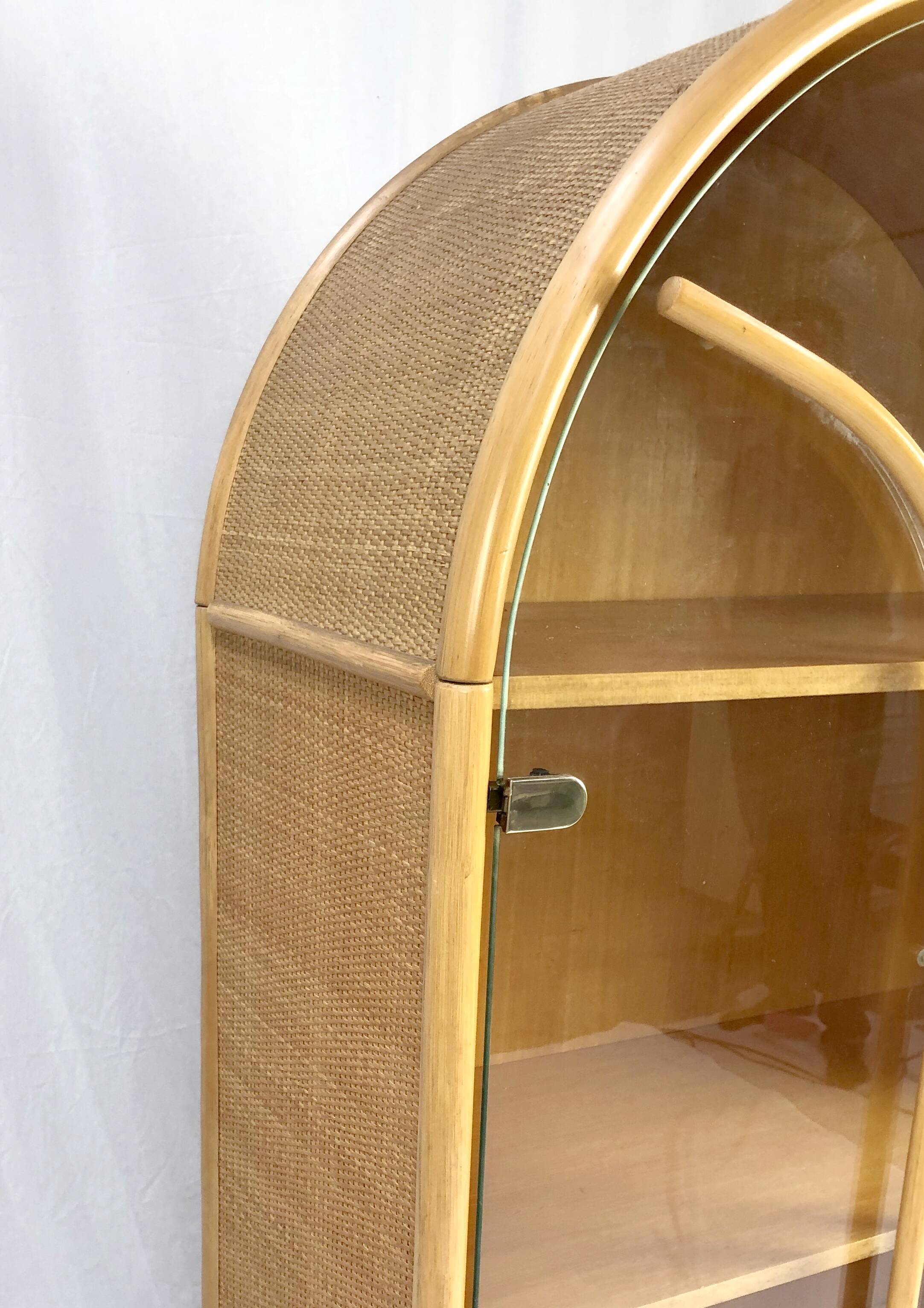 Mid-Century Rattan Display Cabinet, 1970s