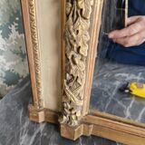 Louis XVI style trumeau mirror with pediment