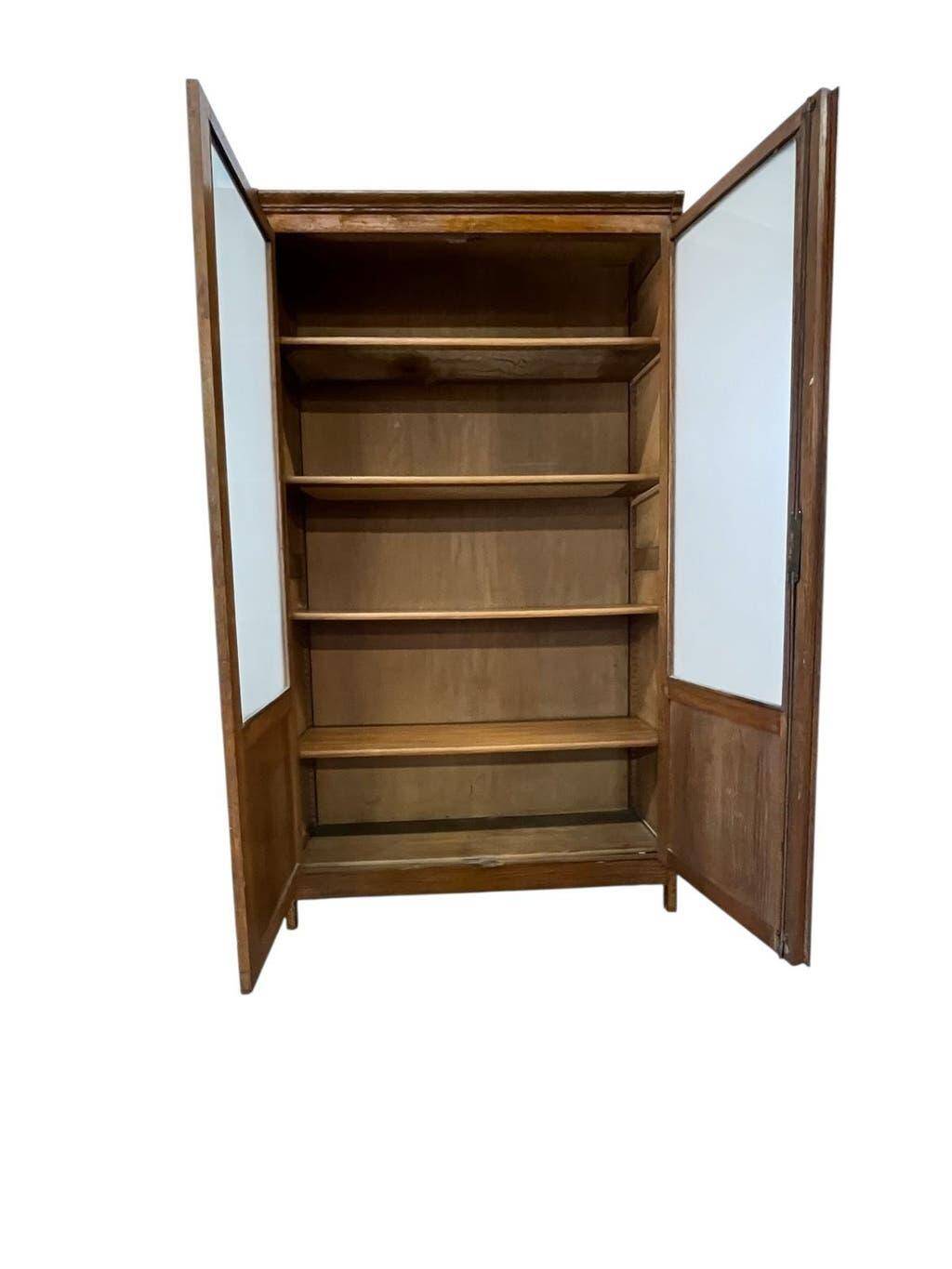 Vitrine vintage XL en bois