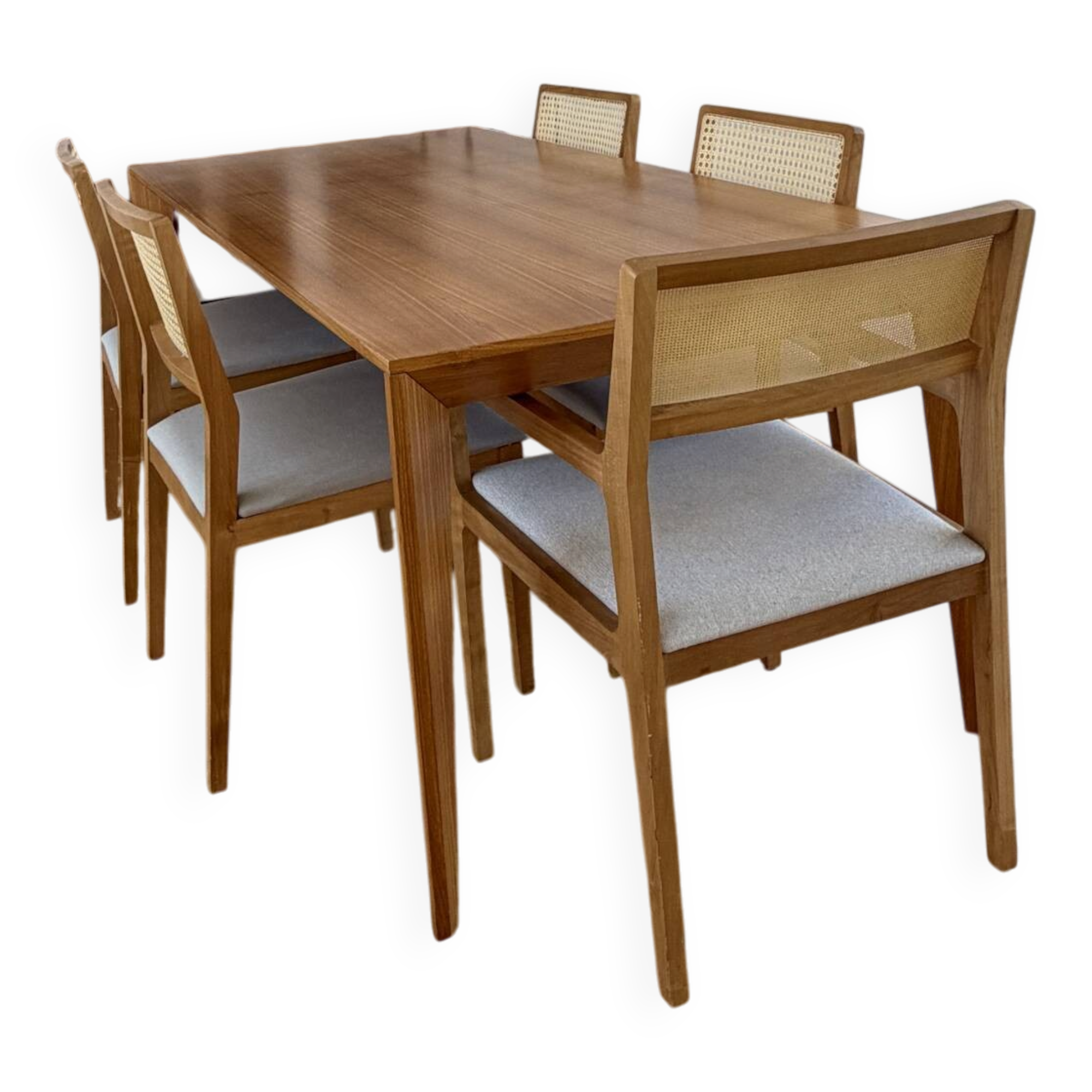 Large solid oak dining table 200 x 100 cm – Very beautiful quality