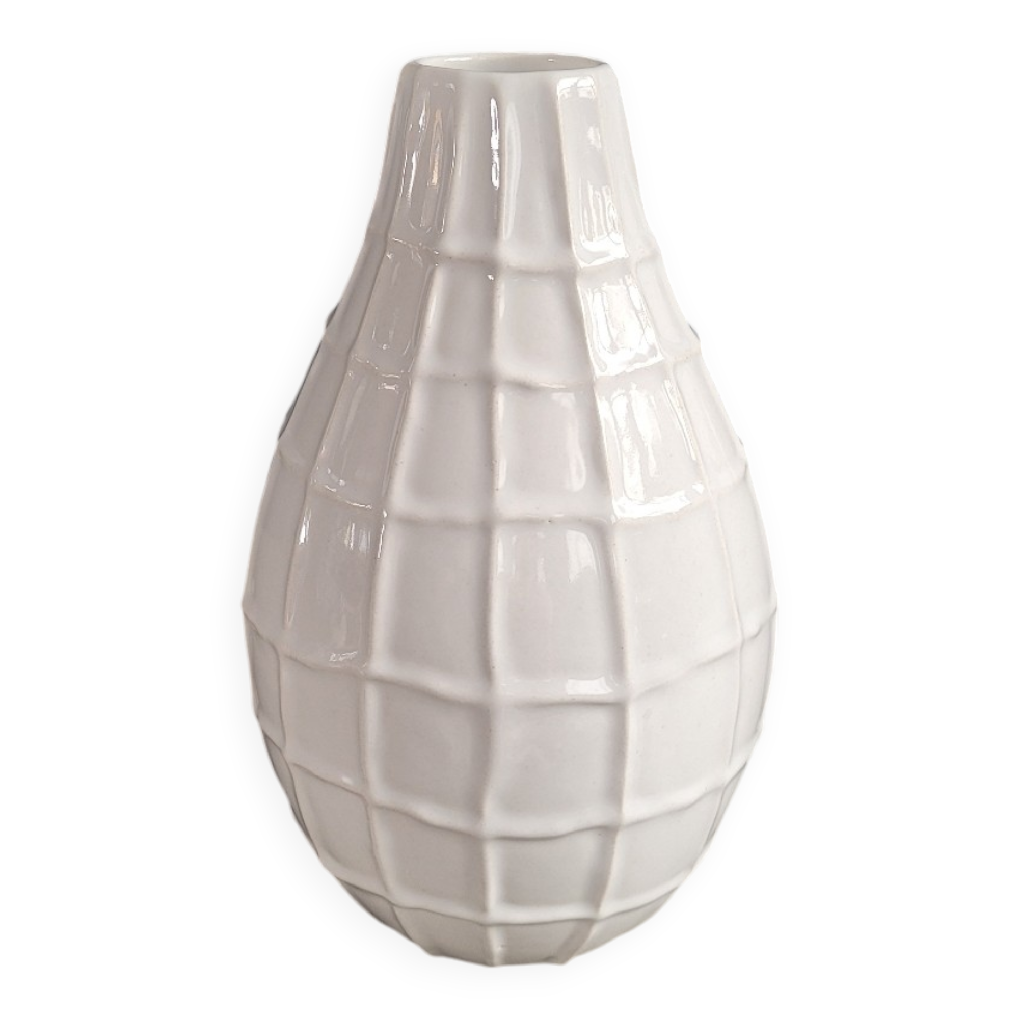 Relief porcelain vase