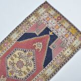 Vintage Turkish Small Floral Carpet sku 3281