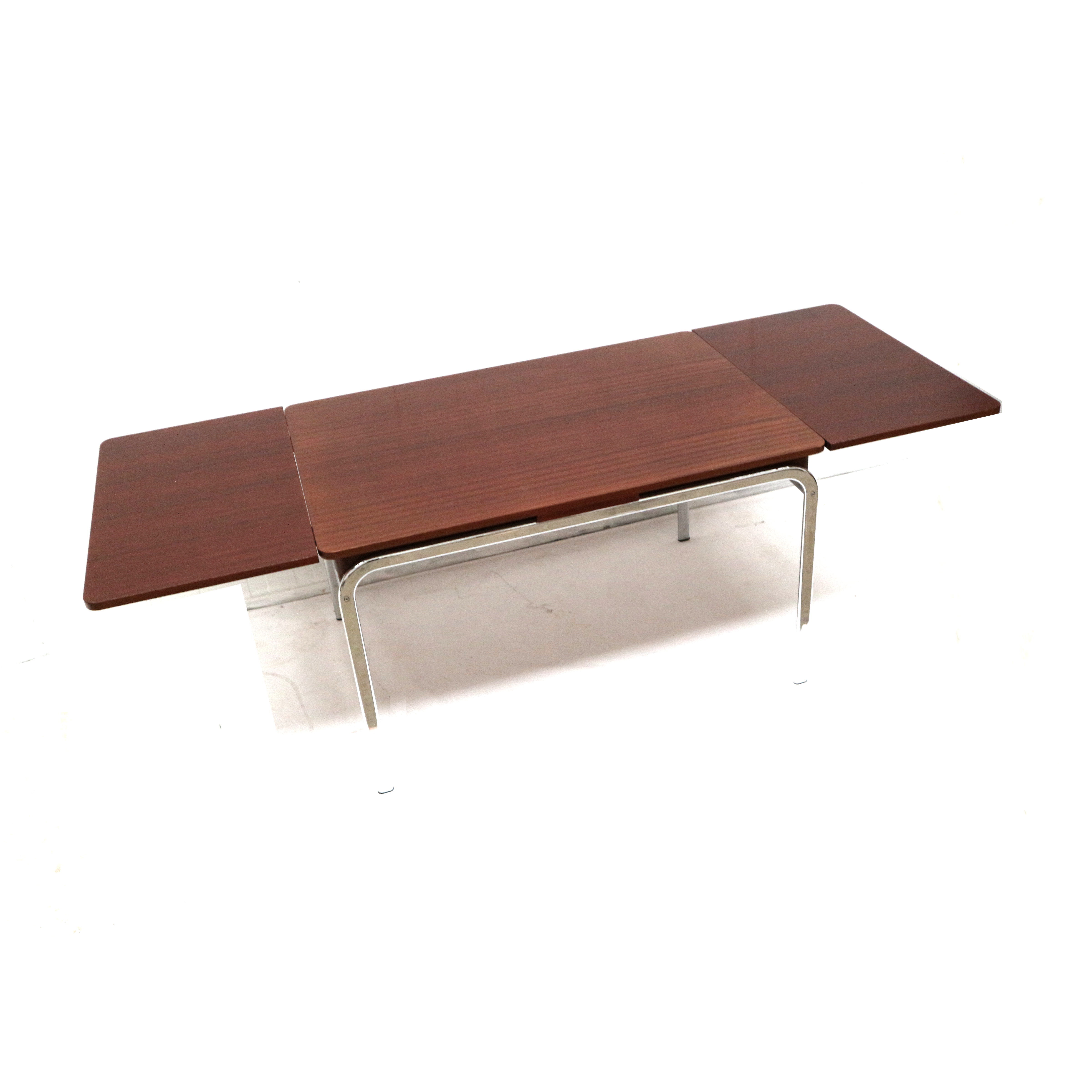 Vintage extendable dining table made in the 1970s