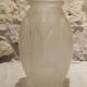 Art Deco molded and satin-finished glass vase, circa 1930