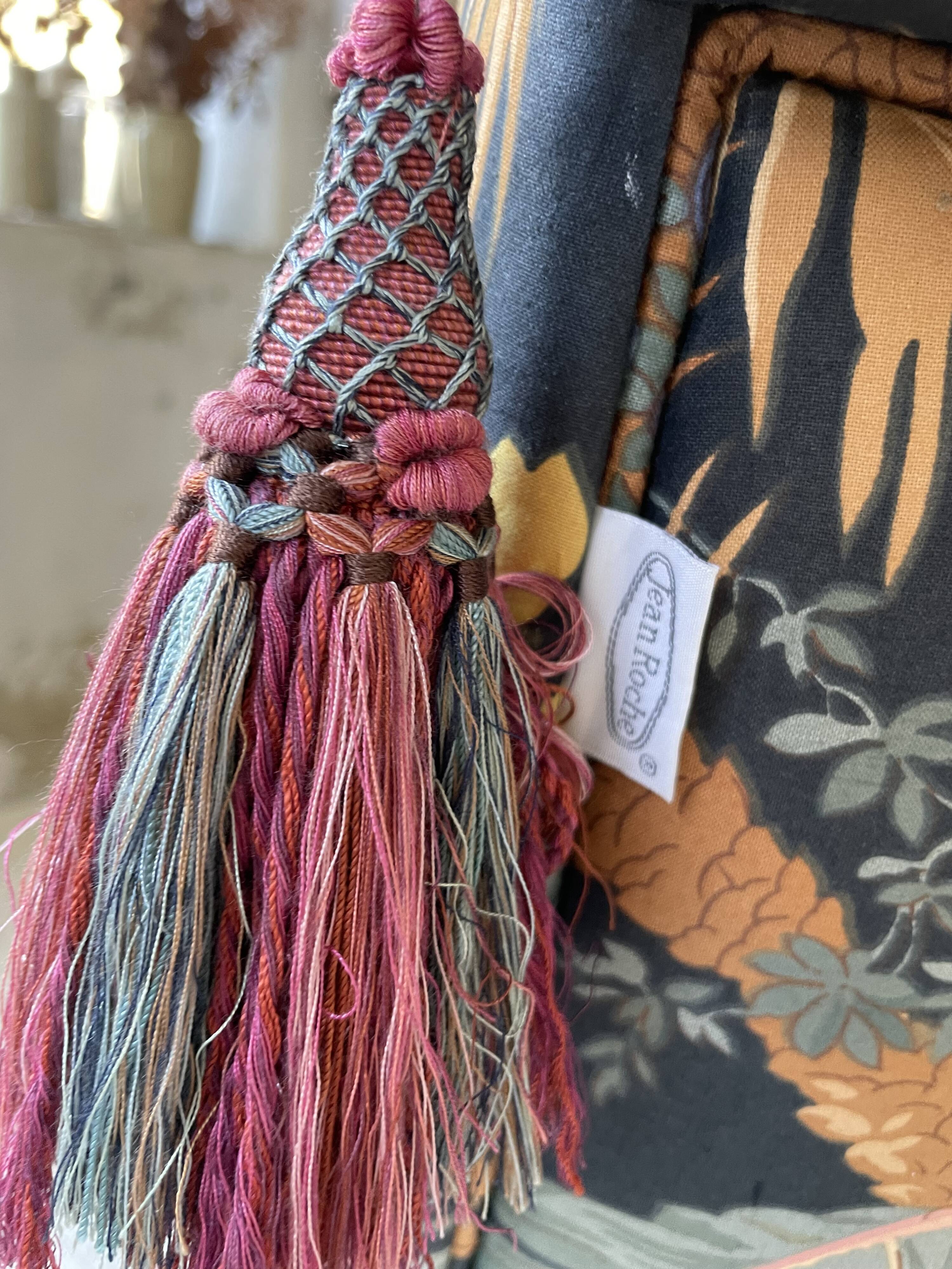 Jean Roche flowered armchair with armrests