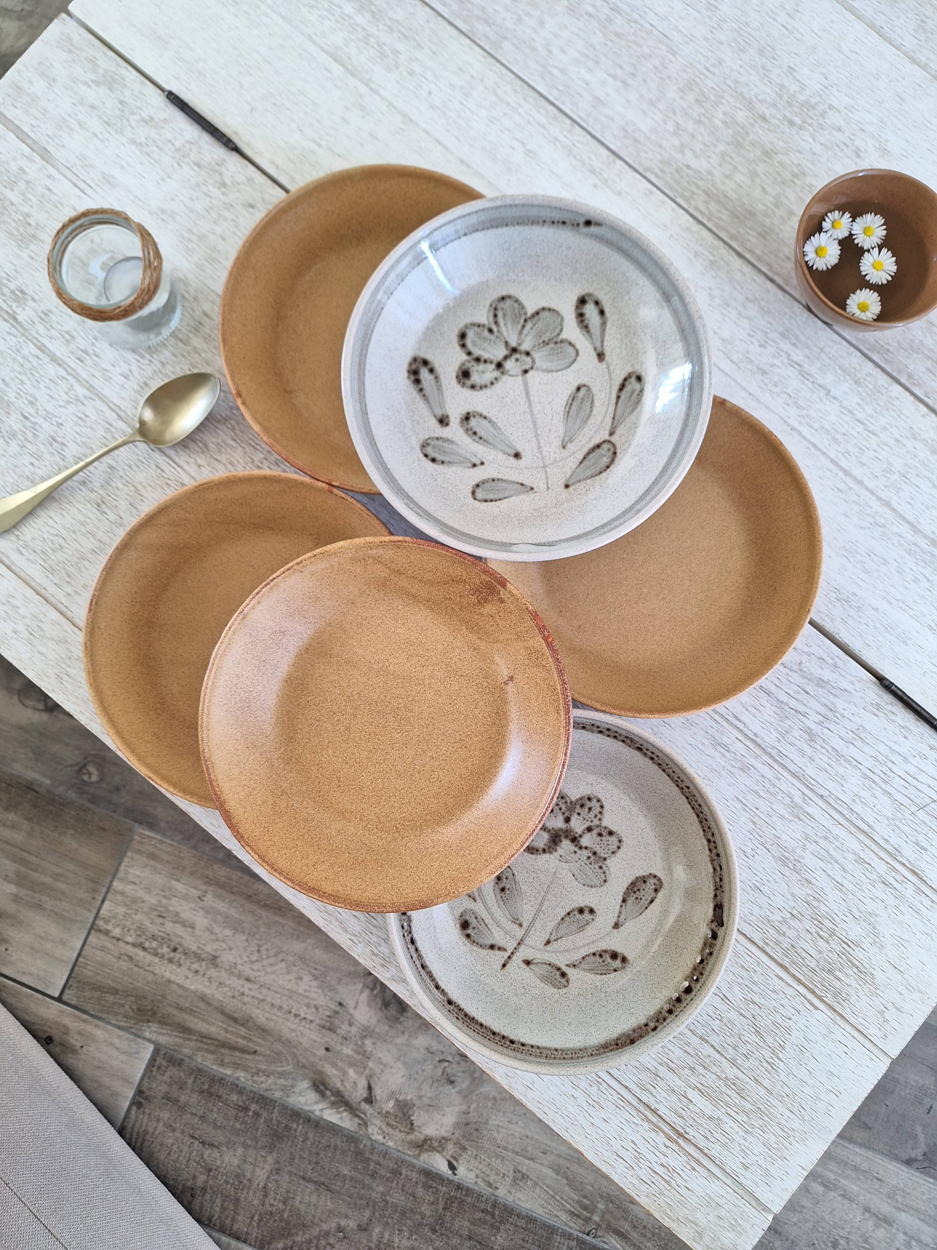 Vintage Sarreguemines stoneware plates