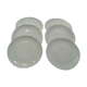 Set of 6 Tharaud Limoges porcelain flat plates. Diameter 21.5 cm
