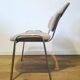 Chaise de bureau en tissu et alu