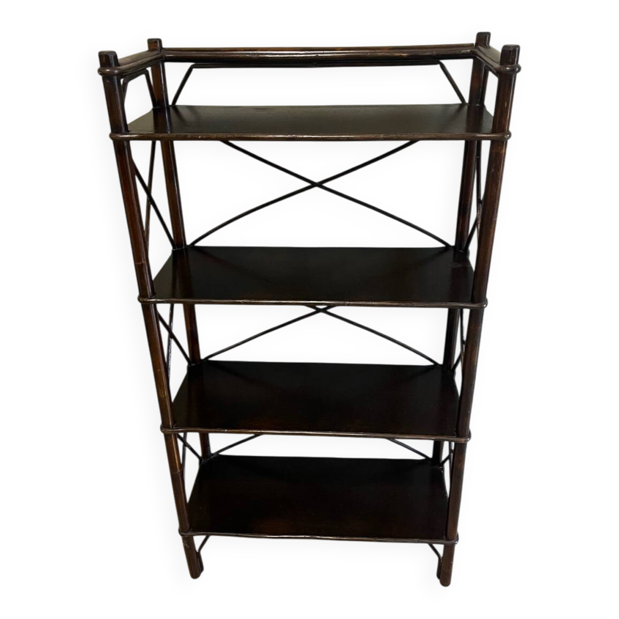 Vintage rattan shelf