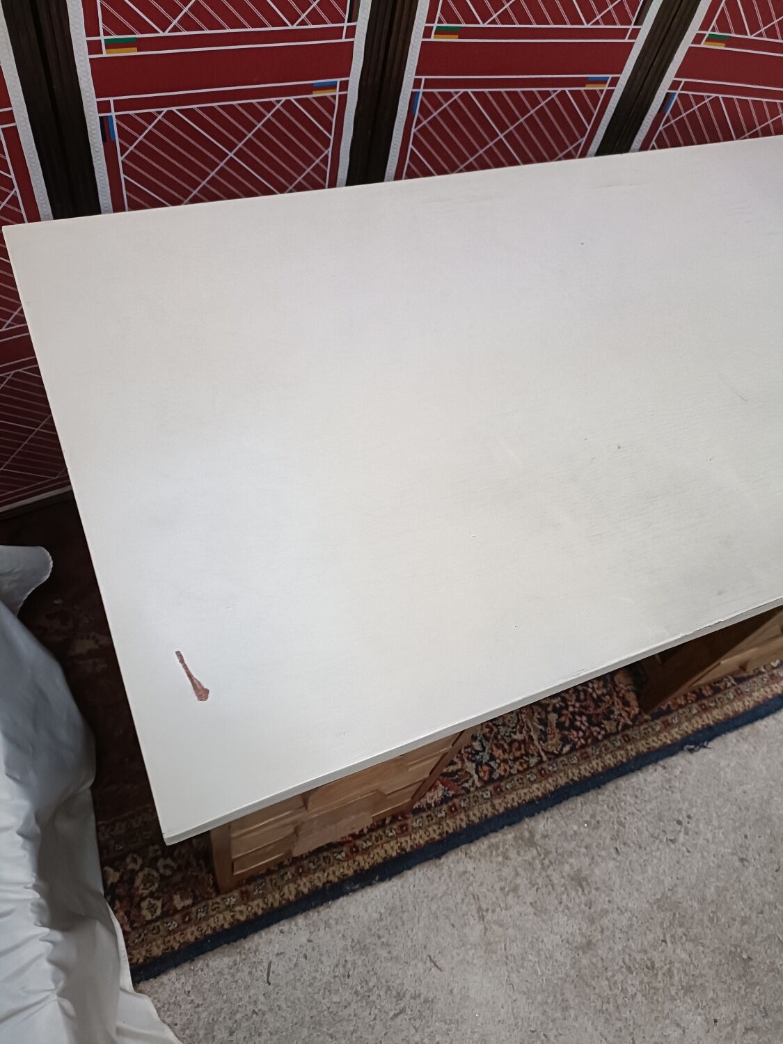 Box desk, 8 drawers, vintage