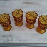 Set of four stemmed glasses