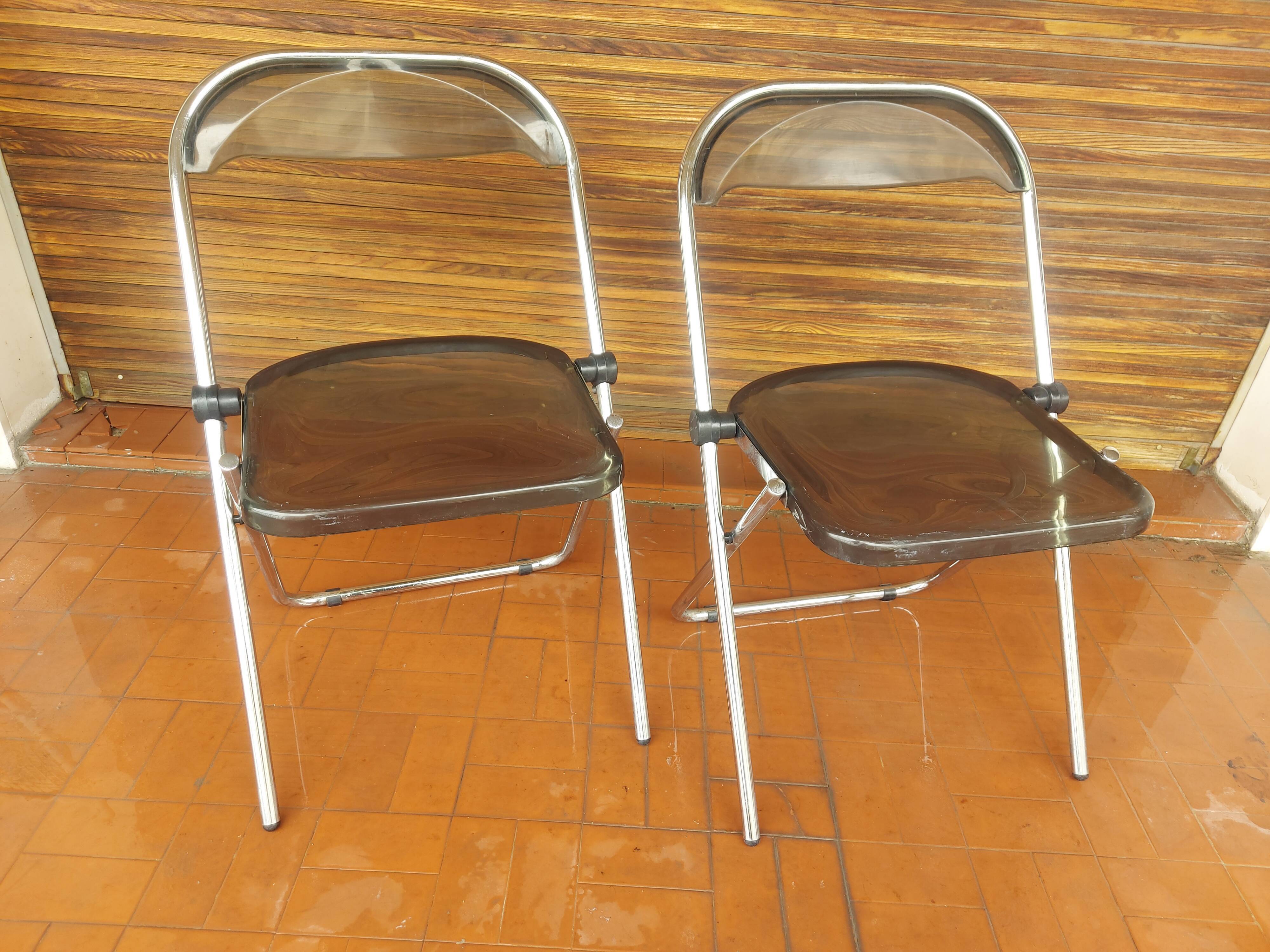 2 folding chairs in plexi , Itialienne , 2inn in Lissone