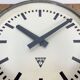 Grey Industrial Factory Wall Clock from Pragotron, 1960s