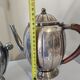 Tea and coffee service in silver-plated metal and wood from the 1930s Art Deco - Wine