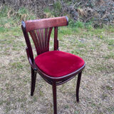 Velvet bistro chairs